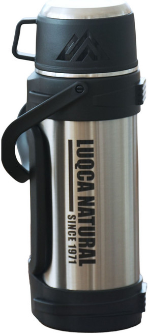 루카 마운틴프로 대용량 보온병 보냉병, 1개, 1.2L, 스틸 실버