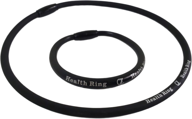 오즈헬스링 2.0 V원적외선 네오디뮴 자석 건강팔찌목걸이세트 단품구매가능, 블랙, 중, 목걸이만, 1개