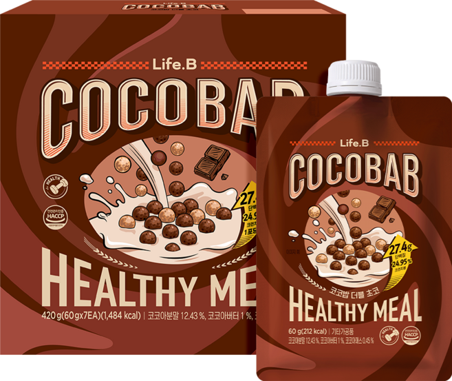 코코밥 더블 초코 60g X 7개입 COCOBAB, 1개, 420g