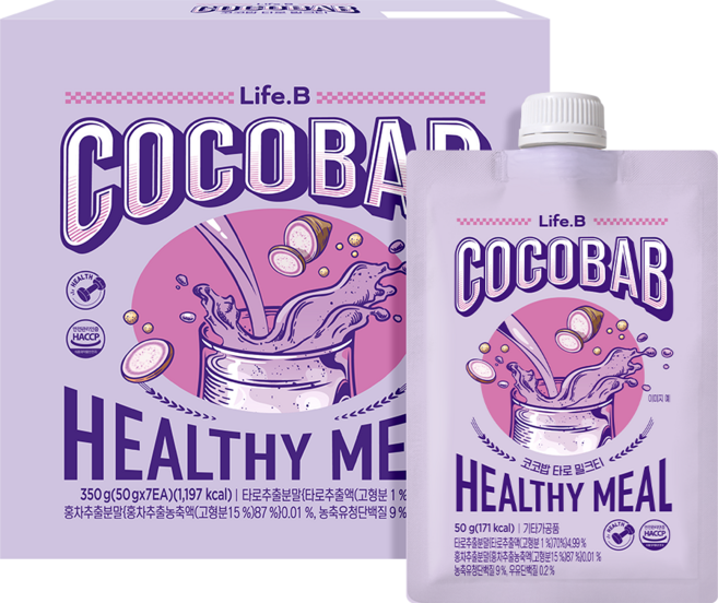 코코밥 타로 밀크티 7개입 COCOBAB, 1개, 350g