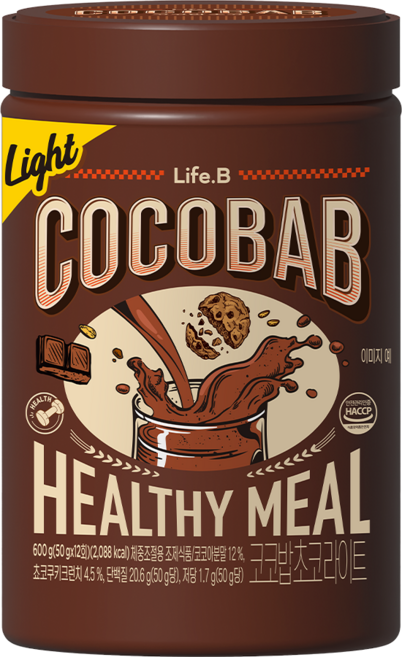 코코밥 초코 라이트 대용량 600g COCOBAB, 1개