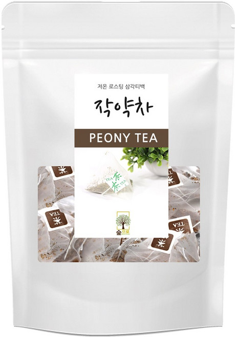 작약차 25티백 삼각티백 숲으로허브, 1g, 25개입, 1개