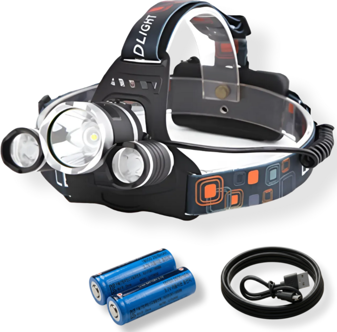 [밝기최강 비교불가 3구 헤드랜턴] EASY LIFE 레디썬 AP-004 최강밝기 가벼운무게 정비랜턴 헤드랜턴 해루질용 최강스펙, 1개