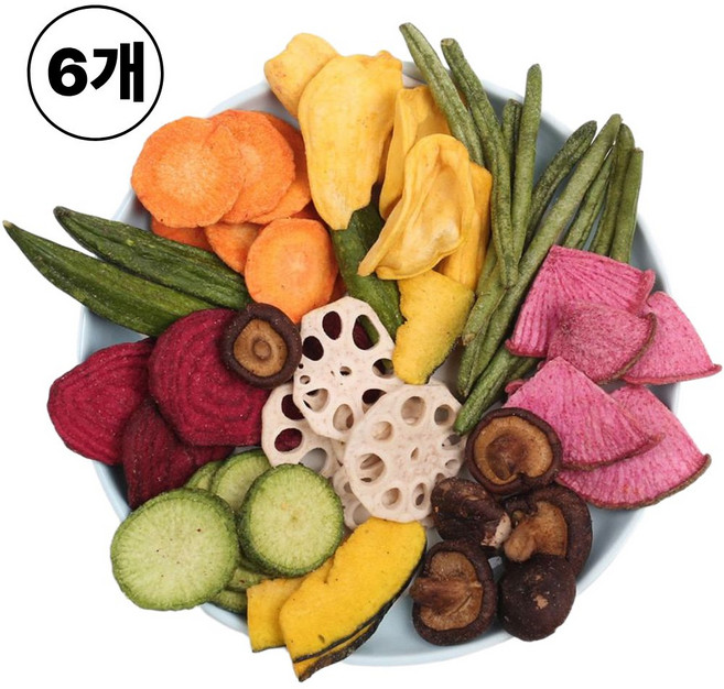 한입애행복 9종 야채믹스칩 150g 1+1팩, 6개