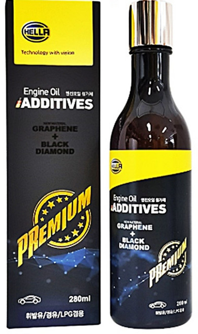 3병 구매시 1병 3+1 추가 증정 헬라 그래핀 블랙 다이아몬드 엔진오일 첨가제 엔진코팅제 280ml 첨가제, 1개, 공용