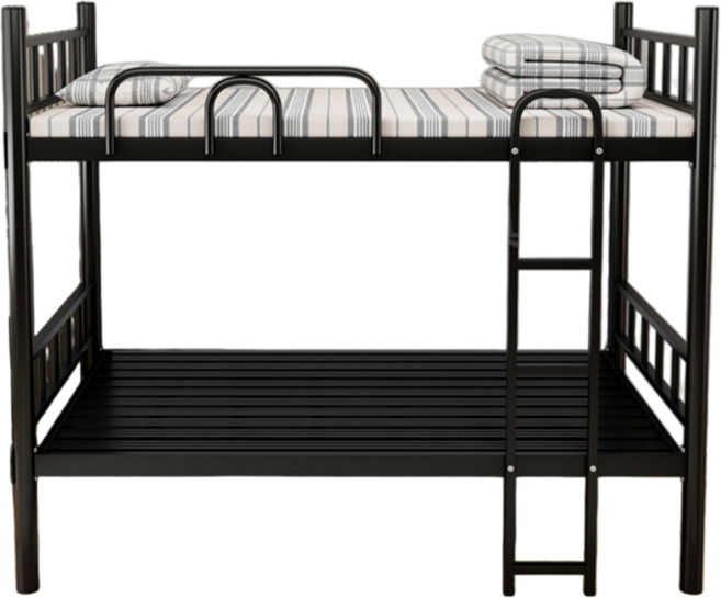 포디가구 튼튼한 2층침대 철제 이층침대 프레임 학생 성인 쌍둥이 어른 기숙사 벙커 조립없는, 우드