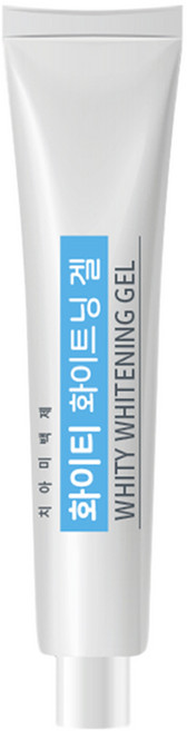 치아미백제 투스홀 화이티 화이트닝겔 16.5g 1개 (1개월분)
