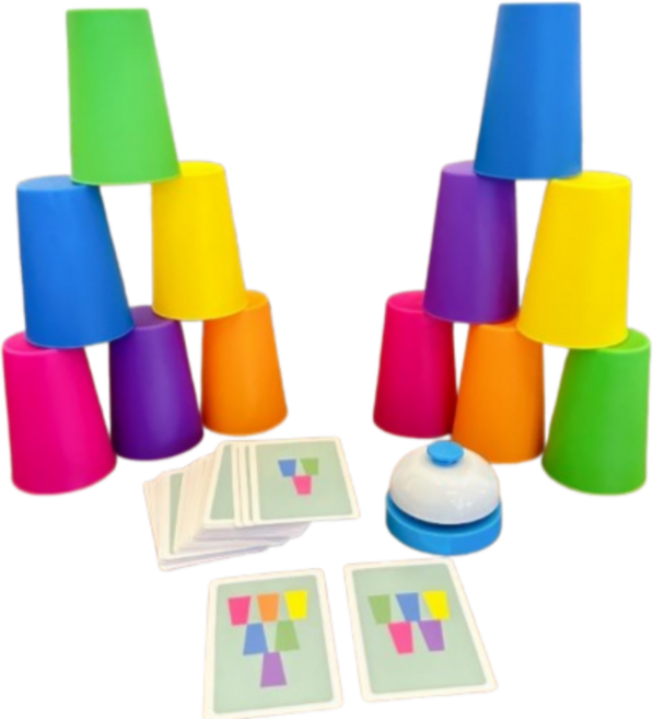 미리모아 집중력 순발력 스피드 컵쌓기 게임, 1개