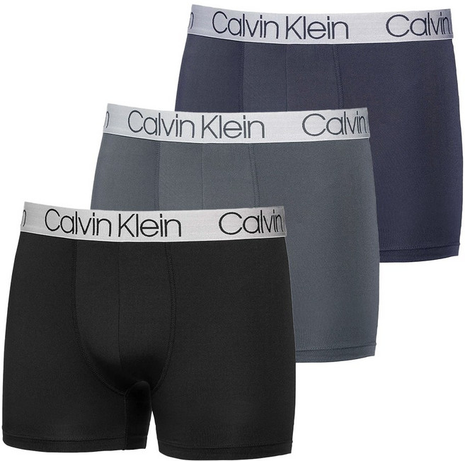 CK 남성 속옷 팬티 마이크로화이버 크로마틱 로우라이즈 트렁크 드로즈 3장 세트