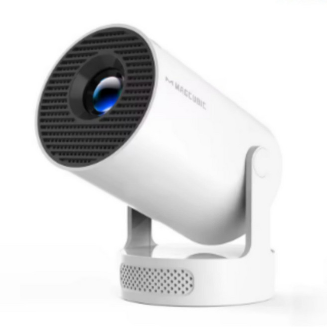 HARU DEAL HY300 PRO + 빔프로젝터 휴대용 가정용 홈시네마 한국어지원 아이폰 안드로이드 180도 회전 자동 키스톤, no bag, 화이트