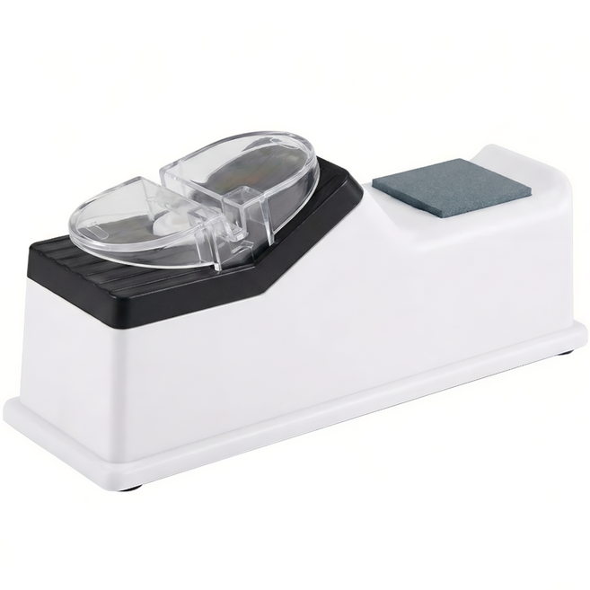 스파코라 자동 전동 칼갈이 가위갈이 고밀도 연마석 숫돌, 1개, 화이트(White)