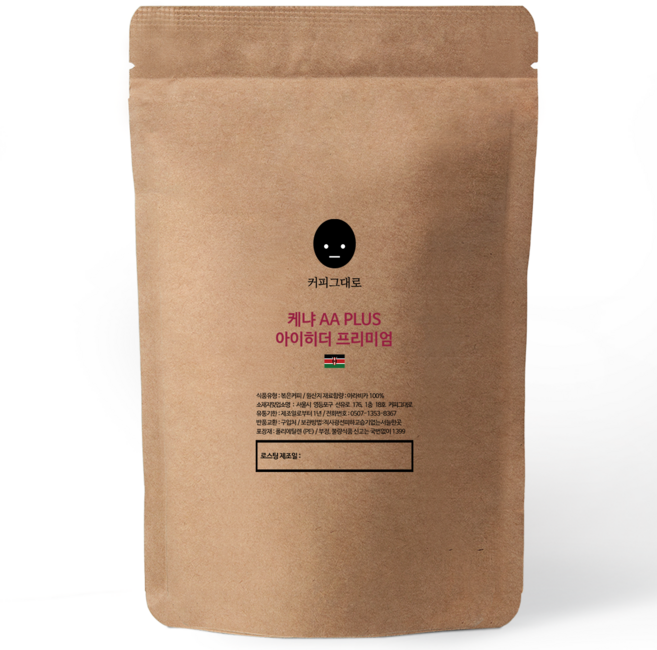 커피그대로 케냐 AA PLUS 아이히더 프리미엄, 1개, 200g, 홀빈(분쇄안함)