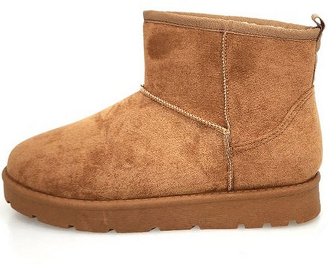 데이프릴 여성용 알파카 방한 기모 숏 미들 털 어그부츠 3.5cm