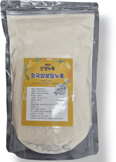 화왕산산성누룩 황국쌀분말누룩(천연단맛)1kg-식물성 유산균 선식용(꿀 미싯가루등 ) 미용팩용팩용, 1kg, 1개