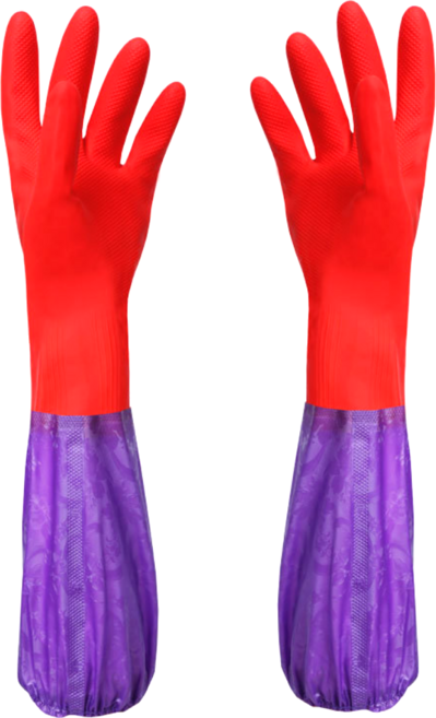 모드놀리 롱밴드 겨울 세차 김장 고무장갑, 단색, FREE(one size), 6개