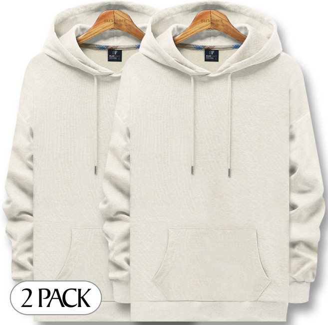 블루포스 유레팁 오버핏 후드티 1+1세트 무지 남자 긴팔 티셔츠 남성 빅사이즈 운동복 가을 단체티 커플티 츄리닝