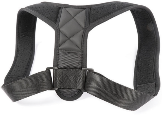 라운드숄더 말린어깨 자세교정밴드 굽은등 교정기, 1개