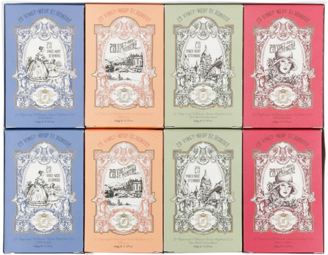 뱅네프생토노레 1779 사봉 파퓨메 비누 4종 x 2p, 1.08kg, 16개입