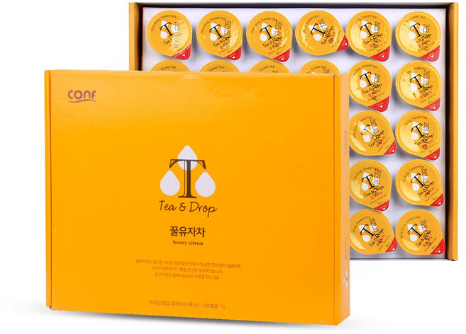 코엔에프 티앤드롭 꿀 유자차, 30g, 30개입, 1개