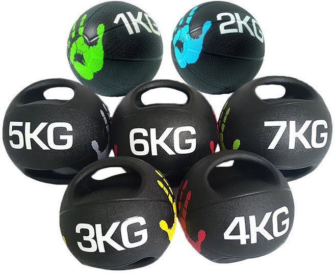 헬스몬 메디신볼 메디슨볼 슬램 웨이트 중량 헬스 1KG-7KG, 핸들 있음, 핸들 있음, 4kg, 1개