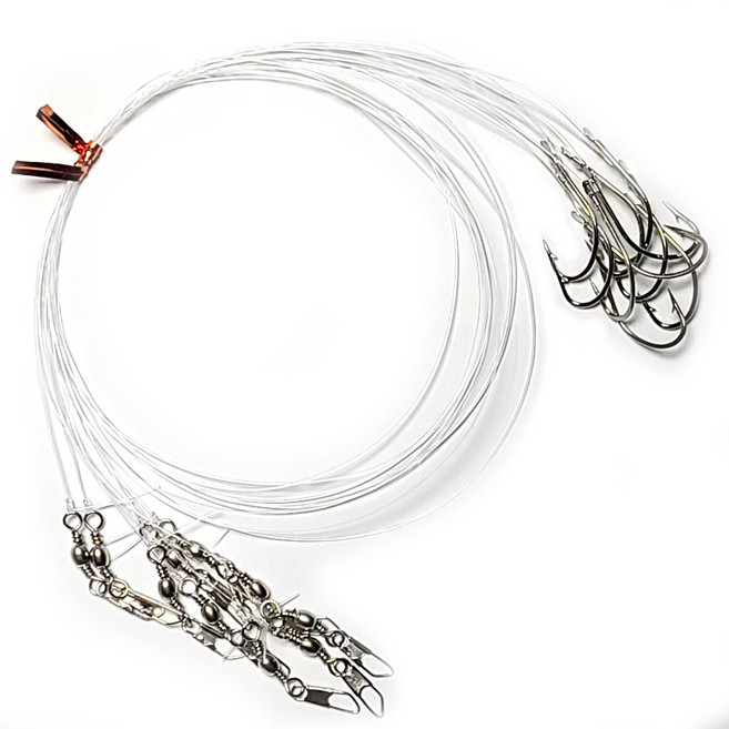 [낚핑TV] 스피드연결 매듭바늘 -세이코바늘 목줄 핀도래 묶음바늘 목줄 완결채비, 1개, 10개입