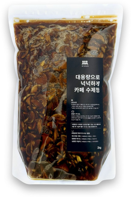 새청달청 수제 배도라지대추청 카페 재료 대용량 납품 대추차 도라지차 베이스, 1개, 1개입, 2kg