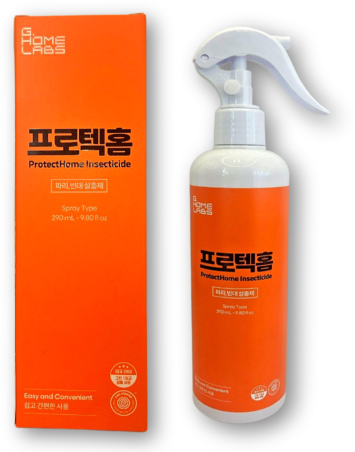 프로텍홈+초파리트랩 날파리 초파리 나방파리 빈대 퇴치제 살충제 디노테퓨란 파리약 스프레이, 1개, 290ml