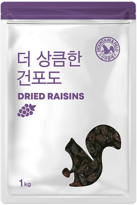 산과들에 건포도 1kg 1봉, 1개