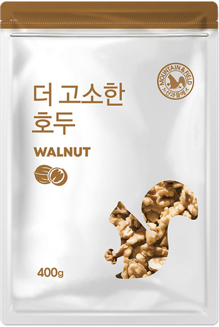 산과들에 25년산 반태 호두 400g 견과류, 2개