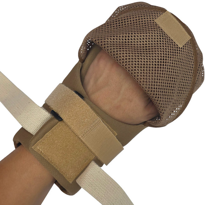 편안손 (오픈형) 치매장갑 겸 손목억제대 환자보호 아토피 장갑, 2개