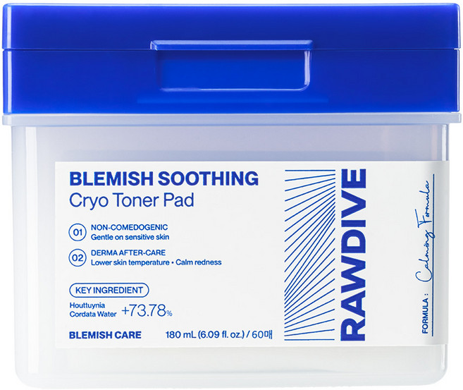 로다이브 여드름 쿨링 크라이오 1초 패드, 1개, 60매입
