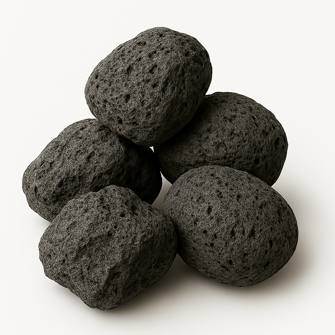 미미네아쿠아 세척 화산석 블랙 5개입(5~15cm)