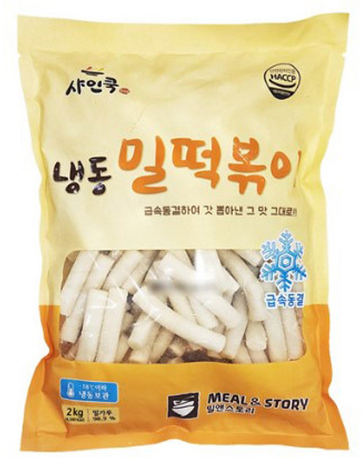 밀앤스토리 밀떡 밀떡볶이 샤인쿡, 5개, 2kg