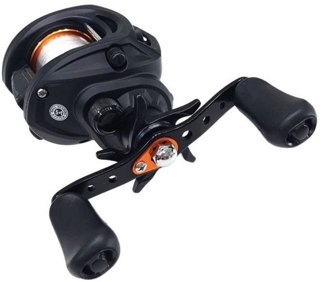 KUNZO 올라운드 프리미엄 경량 베이트릴, 블랙, 우핸들