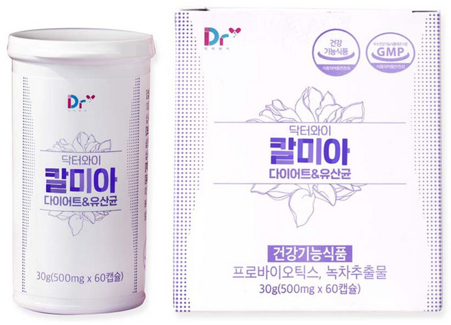 닥터와이 칼미아 다이어트 & 유산균 프로바이오틱스 장건강 유해균, 4박스, 60정