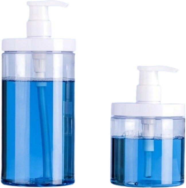 입구 넓은 대용량 디스펜서 리필병 500ml, 1개, 투명