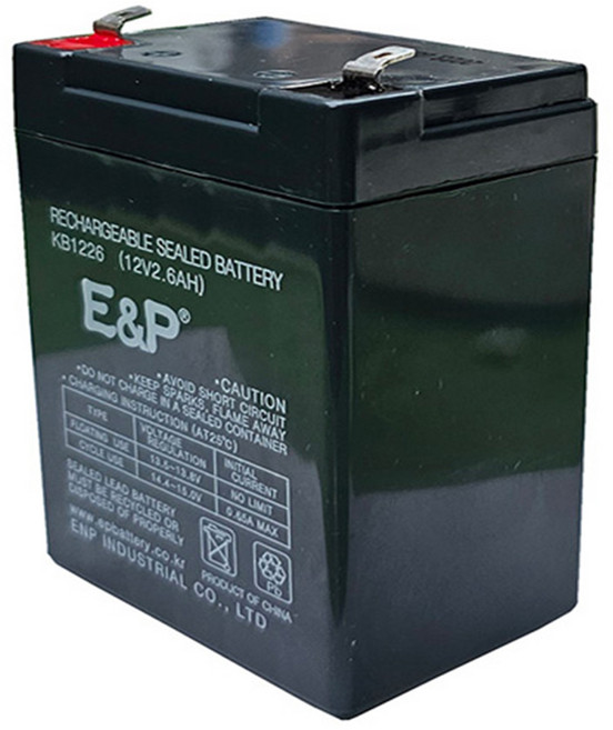 이앤피 KB1226 12V2.6A 연축전지 납축전지 산업용, 1개입, 1개