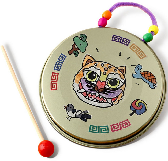 아트랄라 우리민화 꽹과리 전통악기 만들기 미술재료, 단품, 단품