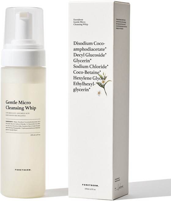 포레덤 젠틀 마이크로 클렌징 휩, 195ml, 2개