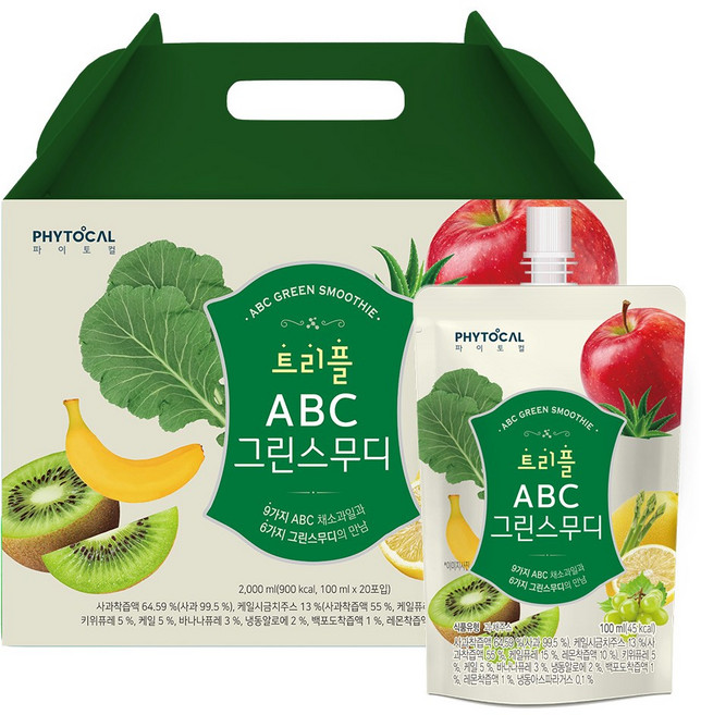 파이토컬 트리플 ABC 그린스무디, 20개, 100ml