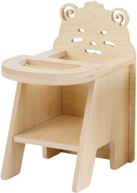 햄스터 우드 테이블체어, 1개, 단일