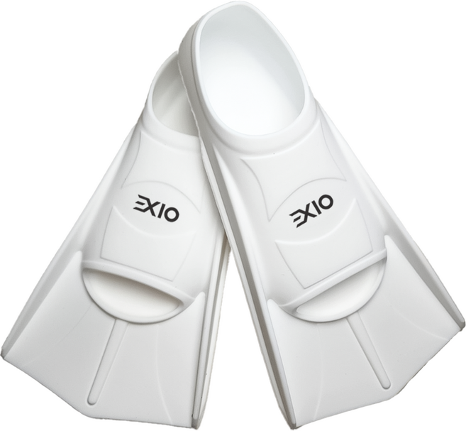 EXIO 오리발 숏핀 스노쿨링 메쉬백증정 / 사이즈 210mm~275mm, 화이트
