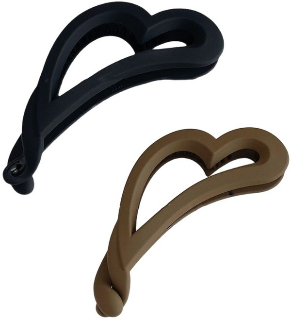 세일왕 머리핀 바나나핀 집게 하트모양 무광