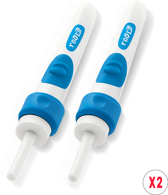 이지홈즈 진동 흡입 LED 내시경 실리콘 귀이개 1+1, 1개, 2개입