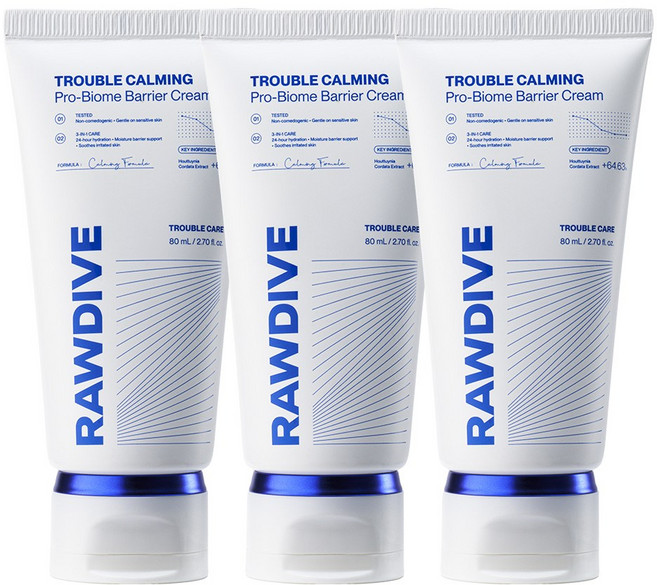 로다이브 여드름 유산균 장벽 크림, 3개, 80g