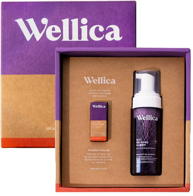 웰리카 y존케어 2종 선물세트 여성청결제 이너퍼퓸 +쇼핑백, 여성2종x1세트, 150ml, 1개