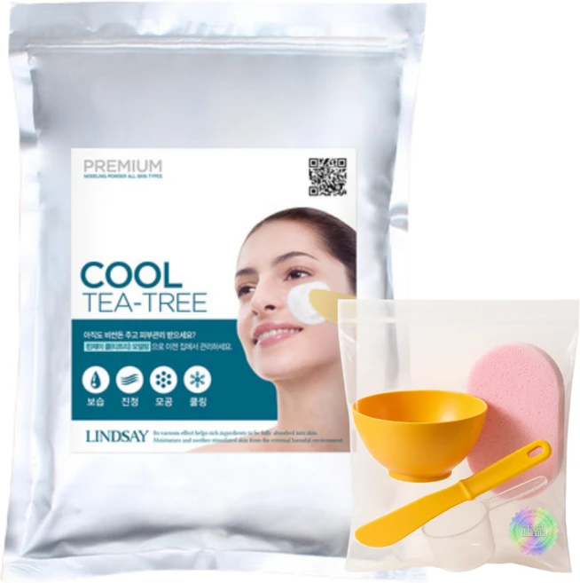 린제이 티트리 모델링팩 1kg+고급 팩도구 세트 해면15T 추가, 1개, 1개입 - 쿠팡