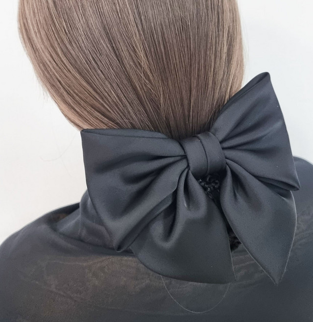 에떼리본 왕리본 세틴머리망1p+머리망1P 간호사머리망 승무원머리망 H95