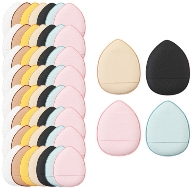 미러벨 쿠션 파운데이션 미니 퍼프 메이크업 핑거퍼프 60개입, 60개