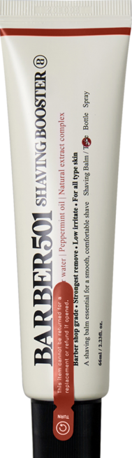 바버501 쉐이빙 부스터 면도 밤 레드, 66ml, 1개